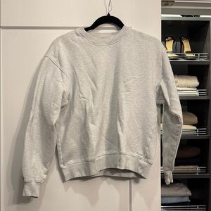 Woman’s  Light Gray Crewneck Sweatshirt